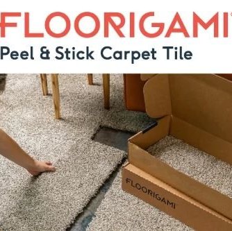person installing carpet tiles from Nationwide Carpet in Mount Juliet